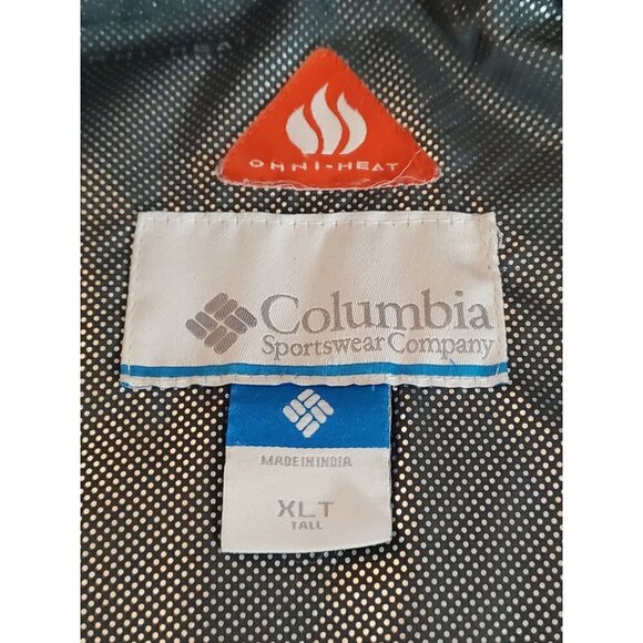 Columbia Omni-Heat Men's Puffer Jacket Size XLT Gray Full Zip Gorpcore Winter - Picture 7 of 13